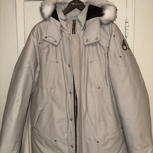 Moose Knuckles Black and Gray Jacket